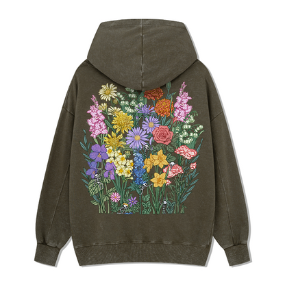Freeleaf Whimsy in Bloom Unisex Nature Inspired Hoodie