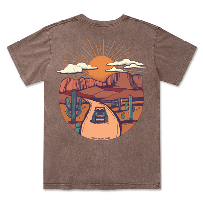 Go Hiking With Music Washed Tee