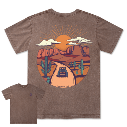 Go Hiking With Music Washed Tee