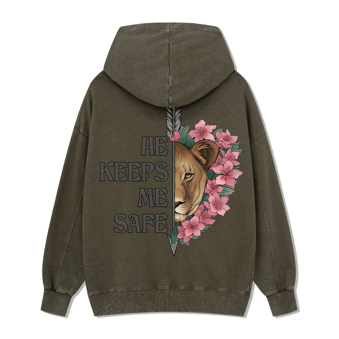 Freeleaf Wild at Heart Love Untamed Unisex Back-printed Hoodie