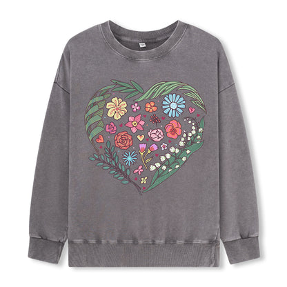Freeleaf Love's Symphony Nature Inspired Unisex Washed Sweatshirt