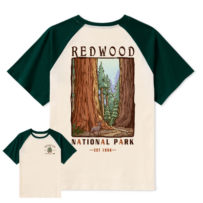 Elk Walk Raglan Short Sleeve Top