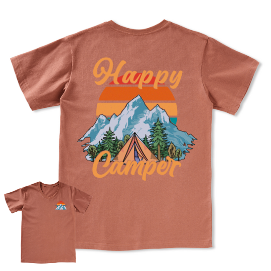 Happy Camper V-neck Tee