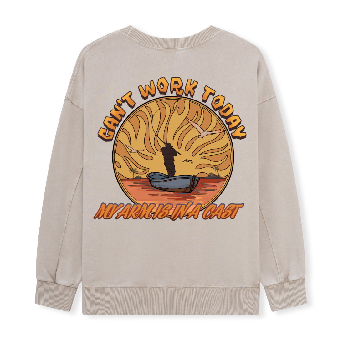 Can't Work Today Washed Sweatshirt