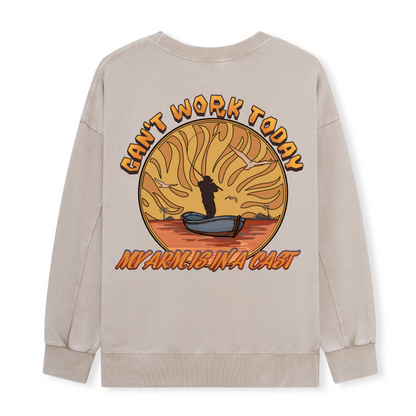 Can't Work Today Washed Sweatshirt