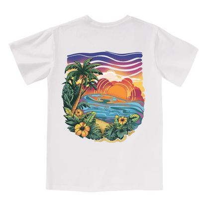 Golden Beach V-neck Tee