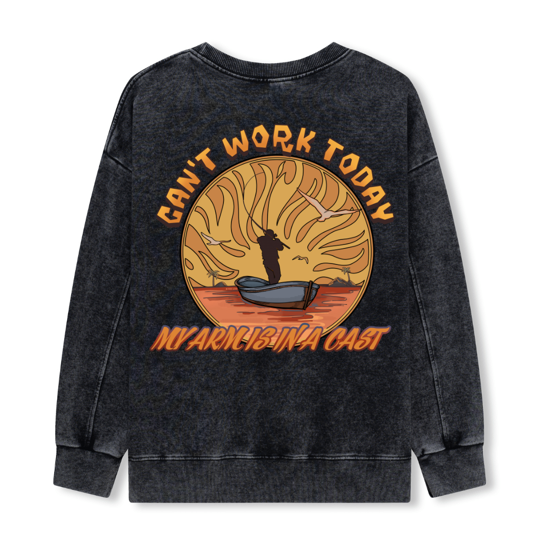 Can't Work Today Washed Sweatshirt
