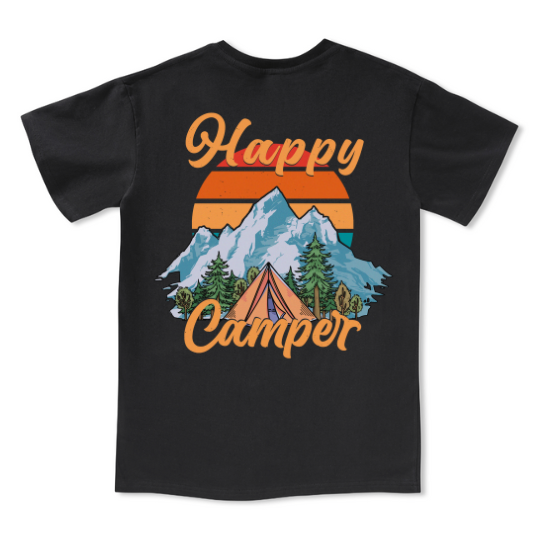 Happy Camper V-neck Tee