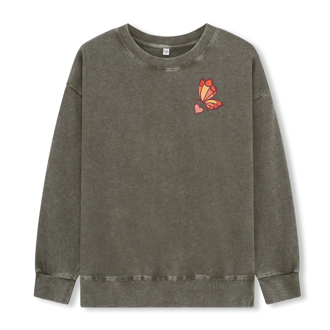 Freeleaf Elf Viligis Unisex Nature Inspired Washed Sweatshirt