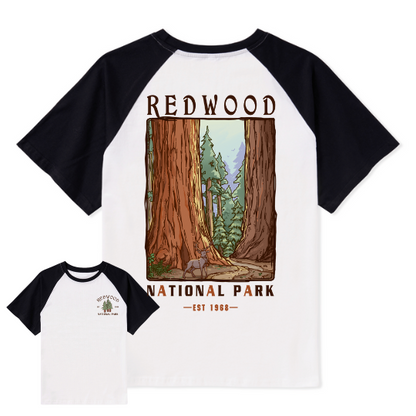Elk Walk Raglan Short Sleeve Top