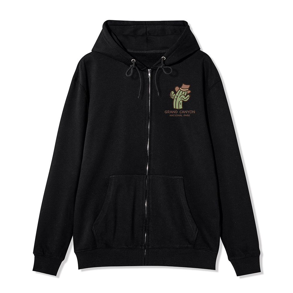 Freeleaf Grand Canyon National Park  Unisex Nature Inspired Fleece Full-Zip Hoodie