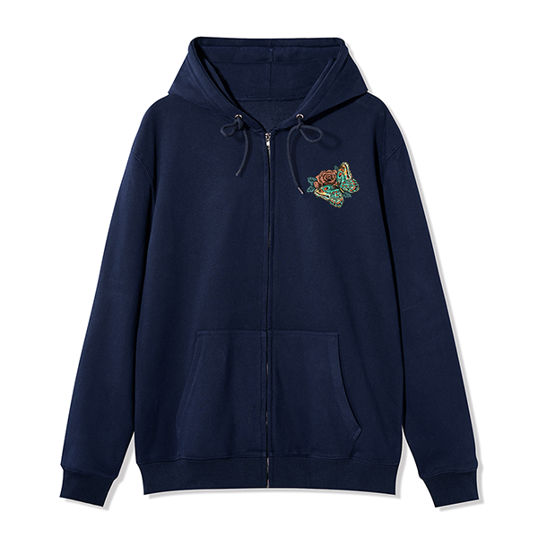 freeleaf-floral-skull-unisex-fleece-full-zip-hoodie