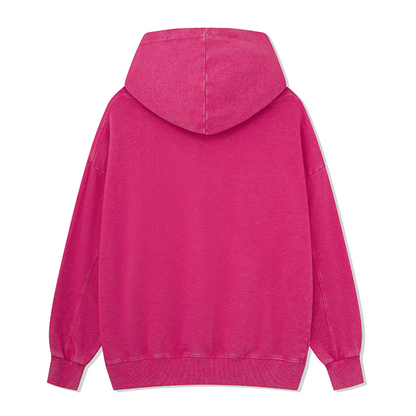 Freeleaf I Camping Now In The Land of Aurora Front-printed Washed Hoodie