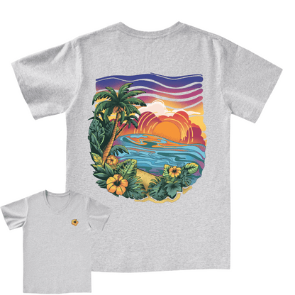 Golden Beach V-neck Tee