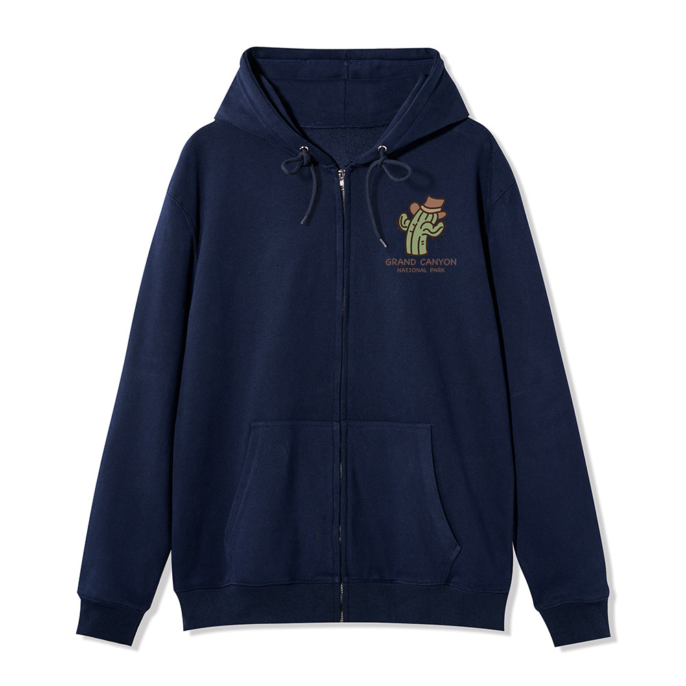 Freeleaf Grand Canyon National Park  Unisex Nature Inspired Fleece Full-Zip Hoodie