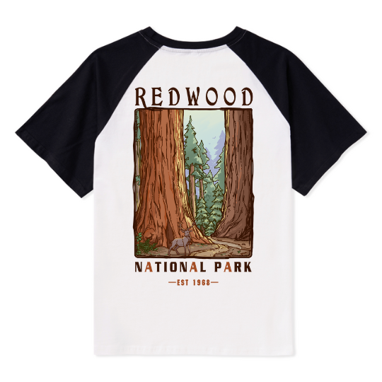 Elk Walk Raglan Short Sleeve Top