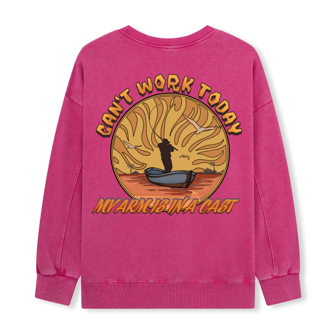 Can't Work Today Washed Sweatshirt
