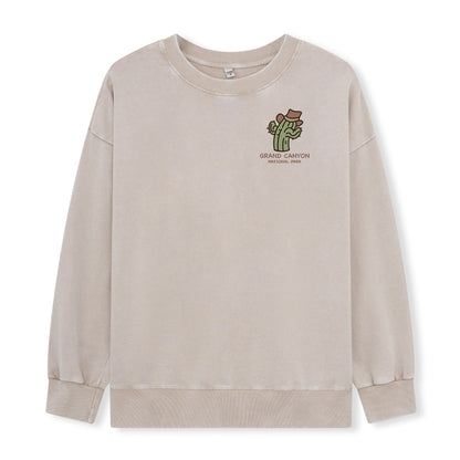 Freeleaf Grand Canyon National Park Unisex Nature Inspired Washed Sweatshirt