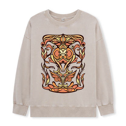 Golden Glow Washed Sweatshirt