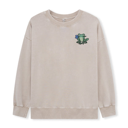 Freeleaf Rebirth in Bloom Unisex Nature Inspired Washed Sweatshirt