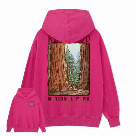 Redwood National Park Washed Hoodie