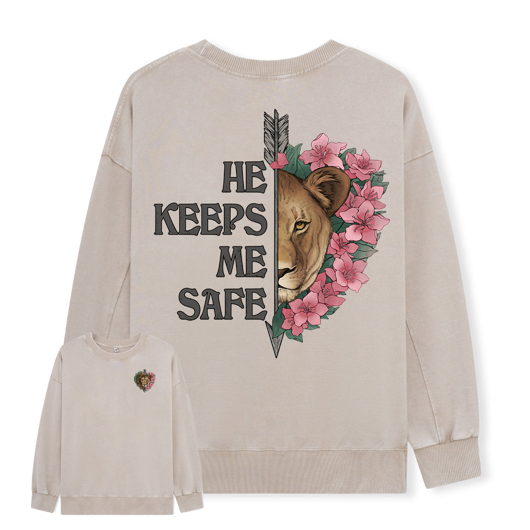 Freeleaf  Wild at Heart Love Untamed Washed Sweatshirt