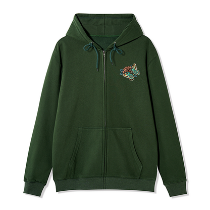 freeleaf-floral-skull-unisex-fleece-full-zip-hoodie