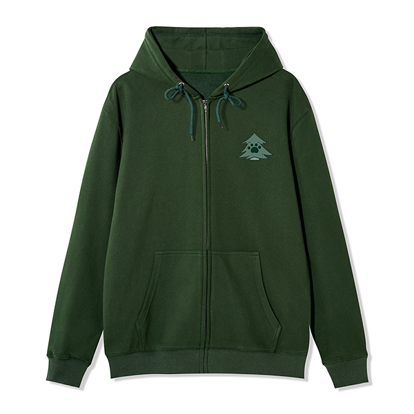 Freeleaf Hiking & Dogs Adventure Unisex Nature Inspired Fleece Full-Zip Hoodie