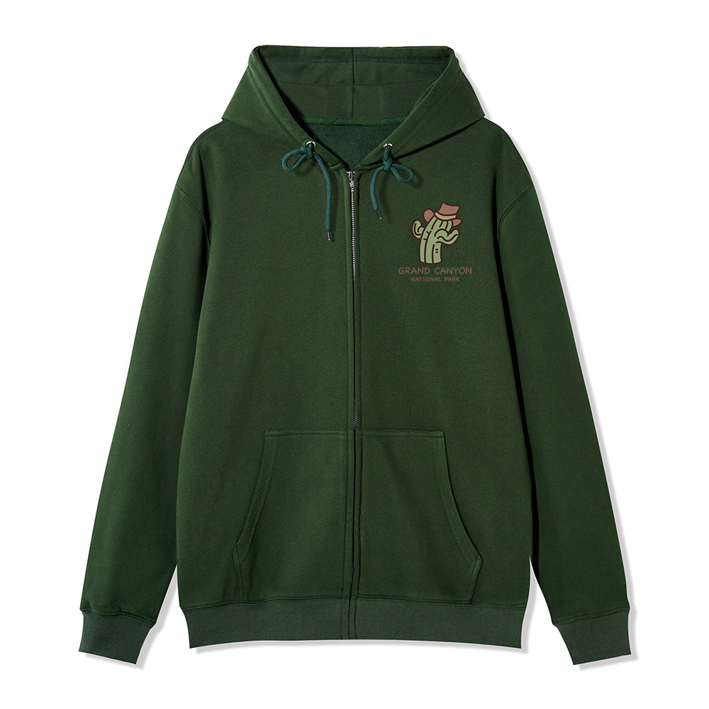 Freeleaf Grand Canyon National Park  Unisex Nature Inspired Fleece Full-Zip Hoodie