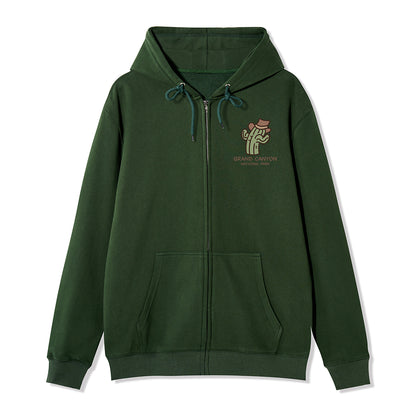 Freeleaf Grand Canyon National Park  Unisex Nature Inspired Fleece Full-Zip Hoodie