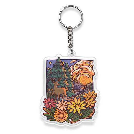 Freeleaf Wander In The Forest  Double-Sided Acrylic Keychain