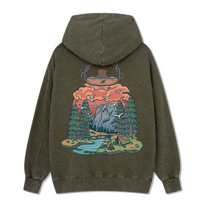 Go And Discover Washed Hoodie