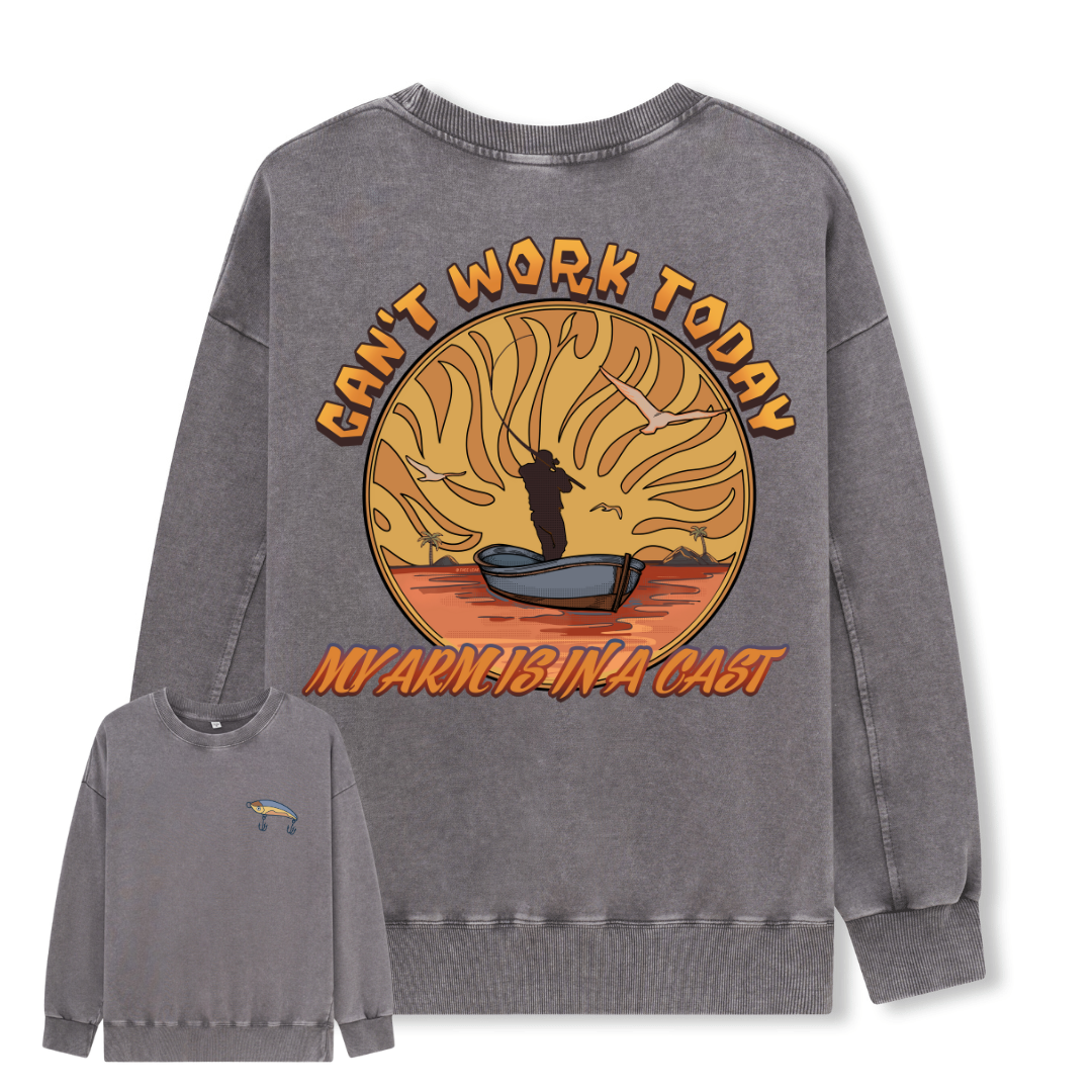 Can't Work Today Washed Sweatshirt