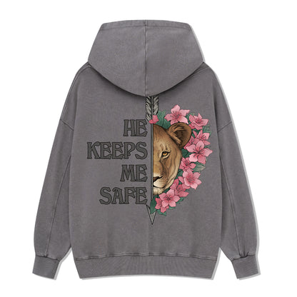Freeleaf Wild at Heart Love Untamed Unisex Back-printed Hoodie