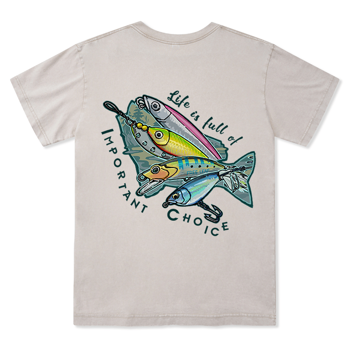 FreeleafLife Is Full Of Important Choices Unisex Washed Tee