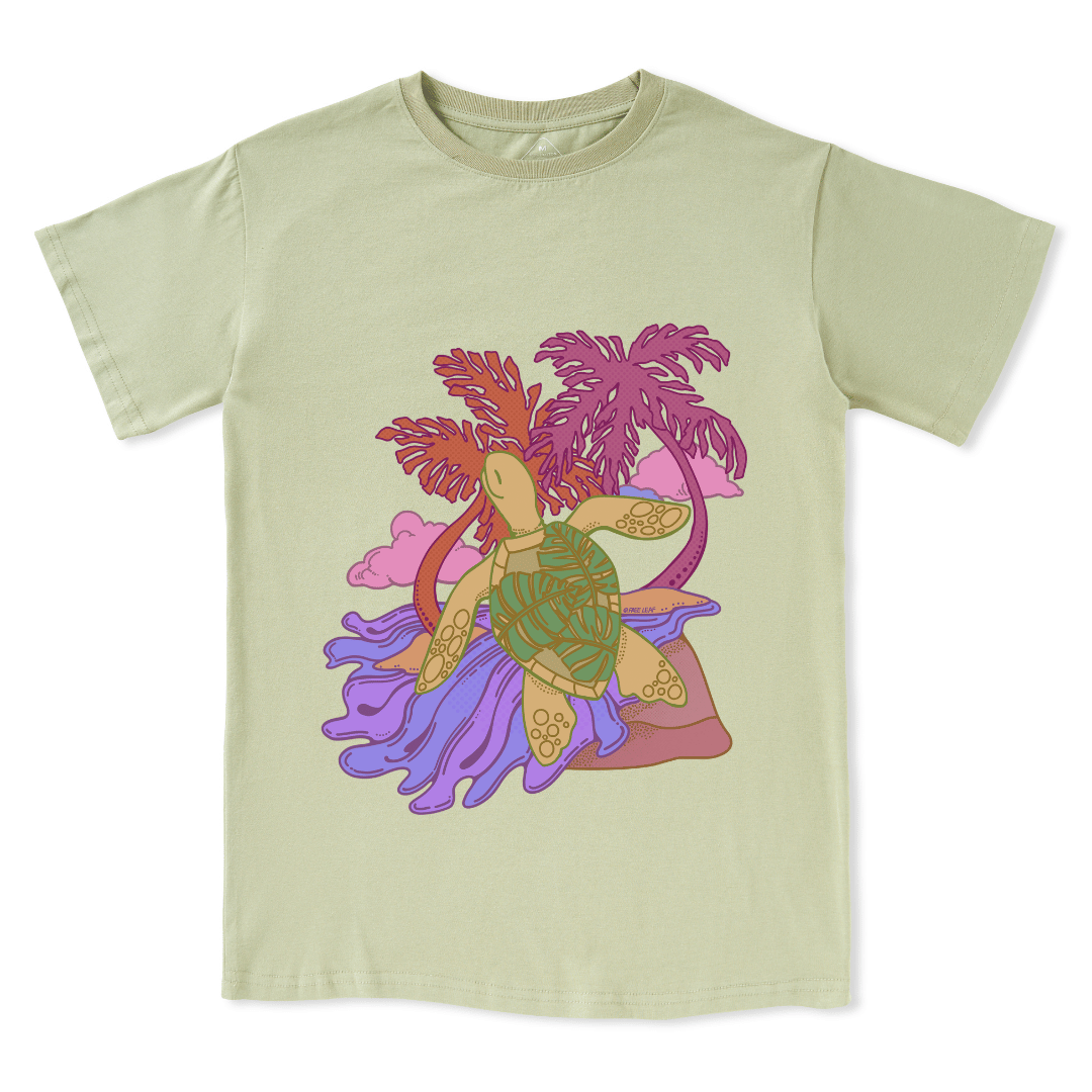Hawaiian Green Sea Turtle Front-printed Tee