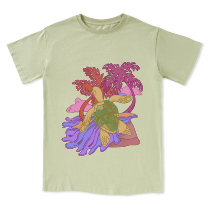 Hawaiian Green Sea Turtle Front-printed Tee