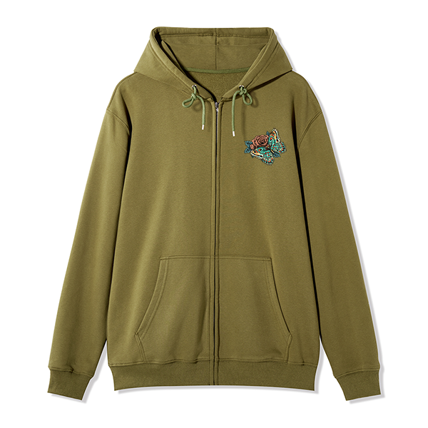 freeleaf-floral-skull-unisex-fleece-full-zip-hoodie