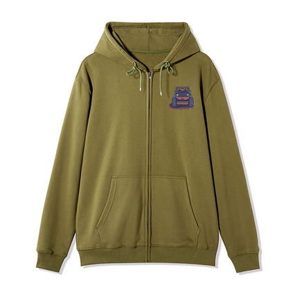 freeleaf-go-hiking-with-music-unisex-fleece-full-zip-hoodie