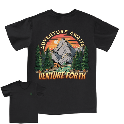 Adventure Awaits V-neck Tee