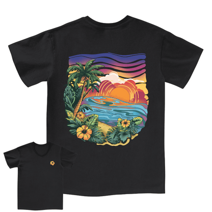 Golden Beach V-neck Tee