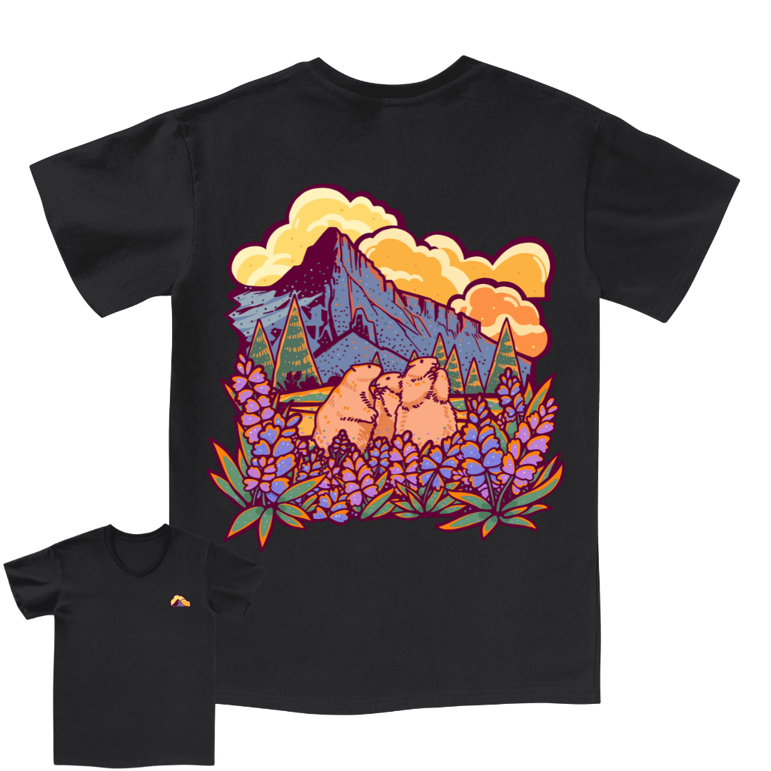 Mountain Mole V-neck Tee