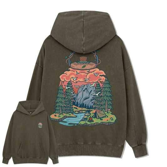 Go And Discover Washed Hoodie