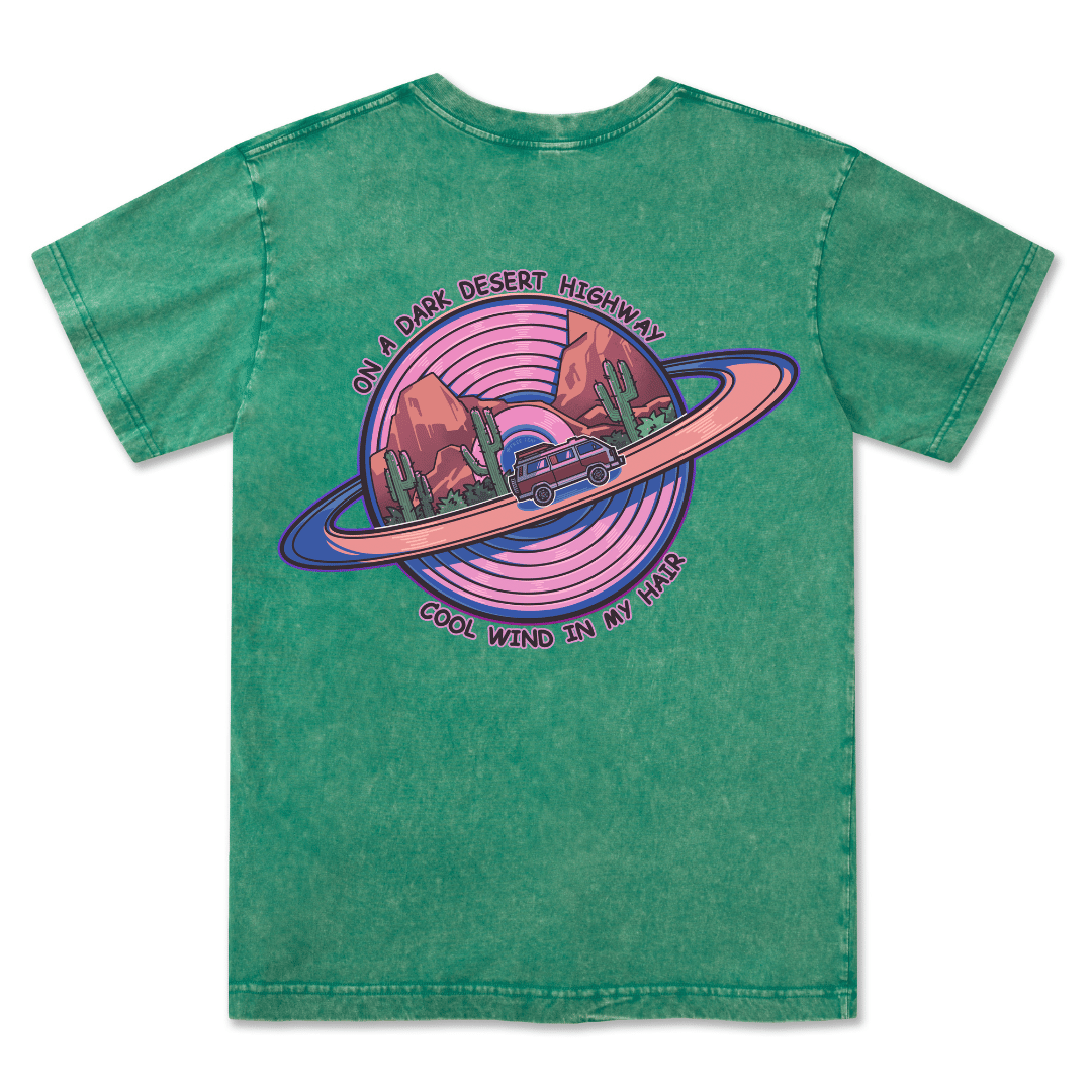 On A Dark Desert Highway Washed Tee