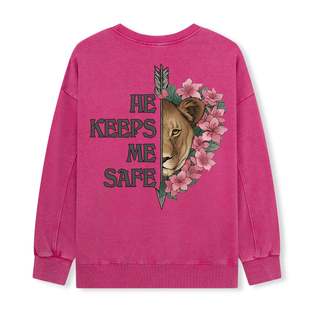 Freeleaf  Wild at Heart Love Untamed Washed Sweatshirt