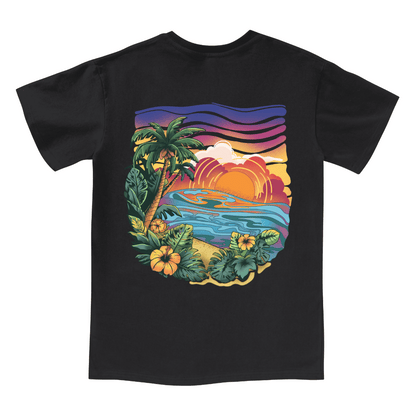Golden Beach V-neck Tee