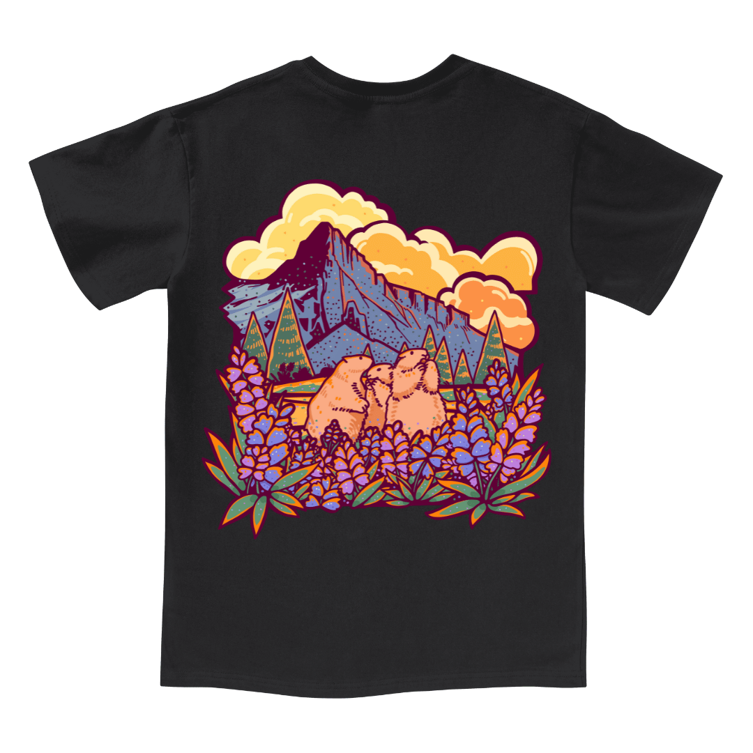 Mountain Mole V-neck Tee
