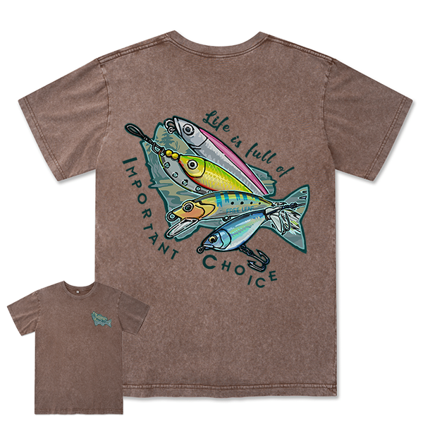 FreeleafLife Is Full Of Important Choices Unisex Washed Tee