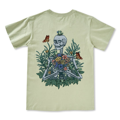 Freeleaf Rebirth in Bloom Unisex Nature Inspired V-neck Tee