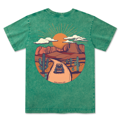 Go Hiking With Music Washed Tee